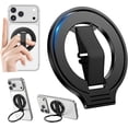 RIHJIN-Magnetic Phone Grip, Slim Rotating Finger Loop Ring Holder with ...