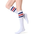 thumbnail image 4 of 4 Pack Women's Knee High Socks Casual Tube Socks, 4 of 4
