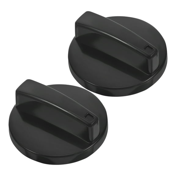 VORCOOL Gas Cooking Knob Control Knobs Black Plastic 2Pcs For Sleek and Ergonomic Design