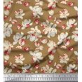thumbnail image 1 of Soimoi Polyester Crepe Fabric Magnolia Floral Print Sewing Fabric Yard 42 Inch Wide, 1 of 1