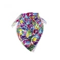 thumbnail image 2 of Unisex Bandana, Hippie Peace Activism Theme, Purple Blue, by Ambesonne, 2 of 3