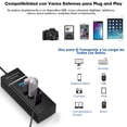 thumbnail image 2 of Hub USB 3.0 Sendowtek Negro SuperSpeed 5Gbps 4 Puertos para Multi Splitter Universal Compatible con, 2 of 9