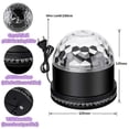 thumbnail image 5 of Disco Ball LED Disco Ball, RGB Disco Light, Party Light, Music Controlled, 5 of 5