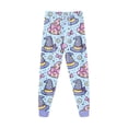 thumbnail image 6 of NOEGOEU Toddler Halloween Pajamas Kids Boys Girls Cute Graphic Long Sleeve Sleepwear Set (Sky Blue,6-7 Years), 6 of 8