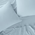 thumbnail image 5 of Serta Simply Clean 4-Piece Antimicrobial Solid Bed Sheet Set, Full, Light Blue, 5 of 10