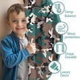 thumbnail image 3 of Blackout Kids Curtains,Green Brown Camo Irregular Shapes Pattern Childrens Insulated Curtains Set Of 2,Bedroom Essentials,Toddler Room Decor 52"x63", 3 of 5