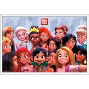 Disney Wreck It Ralph: Ralph Breaks The Internet - Princess Wall Poster, 22.375" x 34", Framed