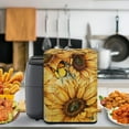 thumbnail image 4 of ZUXONGSY Sunflower Cat Air Fryer Cover Dust Cover Electric Pressure Cooker Cover with Top Handle And Pockets Rice Cooker Coffee Machine Cover Not Easy to Pilling And Fade Home Decor, 4 of 7