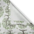 thumbnail image 6 of Ambesonne Tree Valance & Curtain, Swirled Lines Botanical, 55"x36", Black Green White, 6 of 6