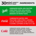 thumbnail image 3 of Coca-Cola Mini Can Variety Pack, 7.5 Fl Oz, Pack Of 30 (10 Each: Coke Classic, Diet Coke, Sprite),, 7.5 Fl Oz (), 3 of 5