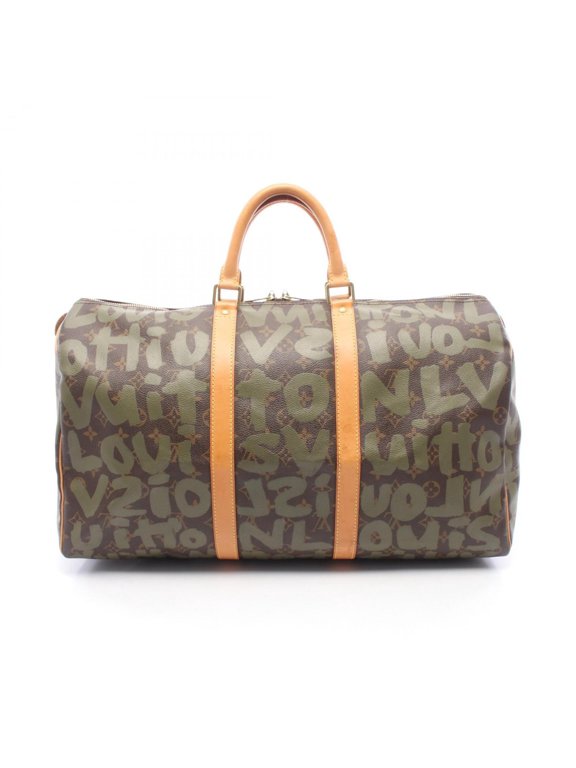 Pre-Owned Louis Vuitton Keepall 50 Boston Bag, Handbag, Coated Canvas, Leather, Monogram...
