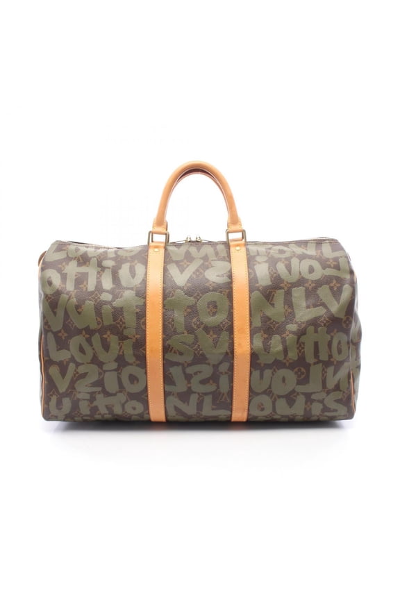 Pre-Owned Louis Vuitton Keepall 50 Boston Bag, Handbag, Coated Canvas, Leather, Monogram...