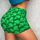 thumbnail image 4 of Fotbe Green Broccoli Shorts Sin Costuras – Shorts Deportivos de Cintura Alta para Mujer, Elásticos para Gimnasio, Yoga, Running o Ciclismo-Large, 4 of 8