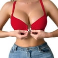 thumbnail image 1 of Brasier Tela de Mantequilla Sujetador de Talla Grande para Mujer con Aros de Acero y Hebillas Delanteras Que Se Fruncen Sobre La Espalda y La Lencería. Extra Grande, 1 of 4