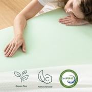 Zinus Spa Sensations Dual-Layer 4 Memory Foam Mattress Topper, King