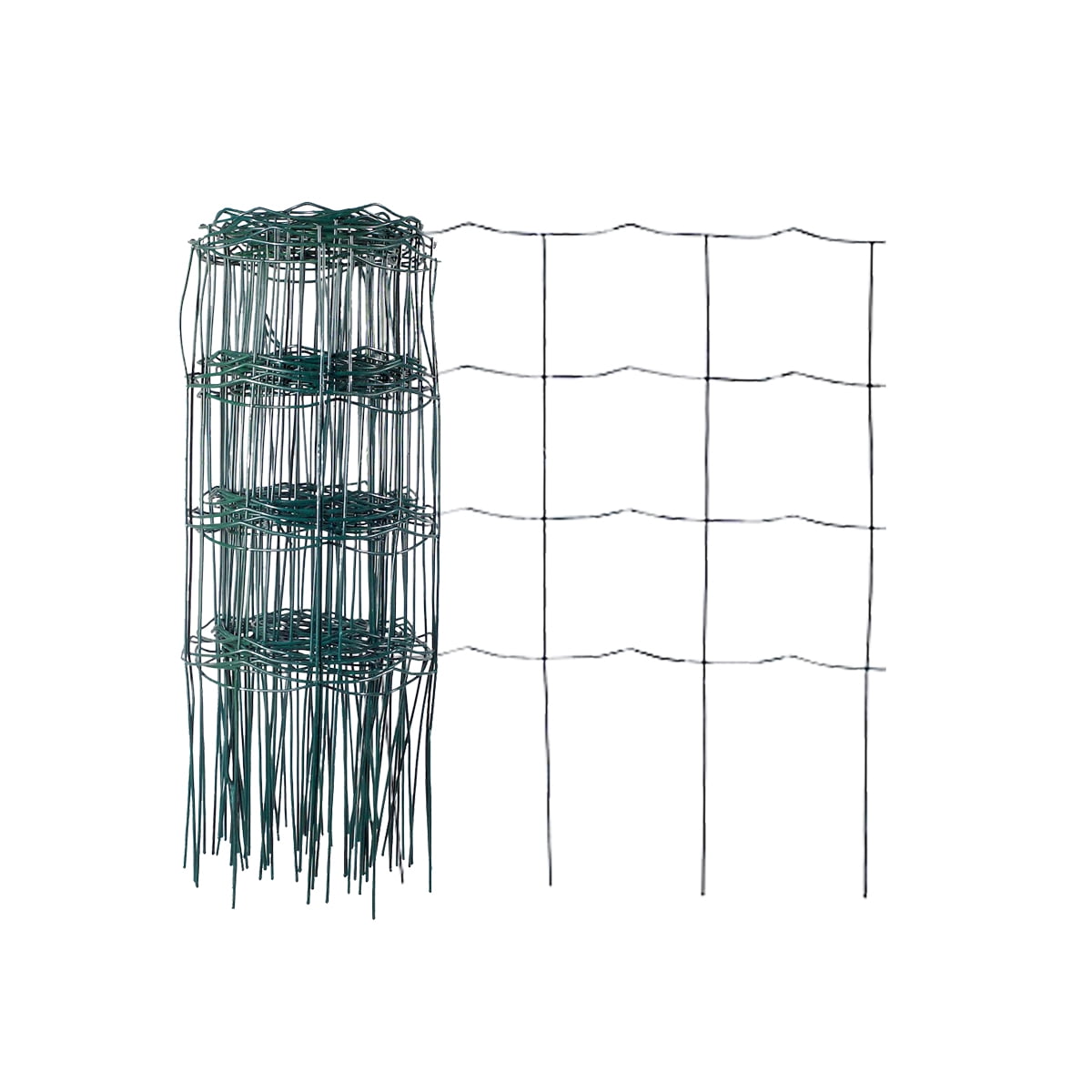 14in H x 20ft L Garden Craft Green Metal Pick-It Guard Garden Border