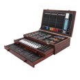 thumbnail image 1 of Ensemble d'Art en Bois, Kit de Peinture et Dessin Robuste, Boîte de Rangement Pliable 142 Pcs pour l'École, 1 of 7