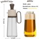 thumbnail image 2 of Botella de vidrio para aceite de oliva y vinagre YONGSHENG 3 en 1 con cepillo y gotero medidor, 2 of 5