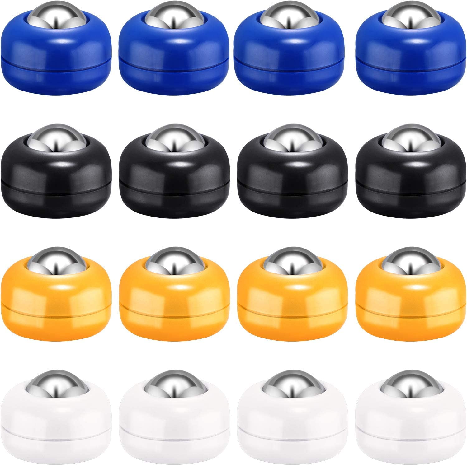 16 Pieces Shuffleboard Replacement Pucks Tabletop Equipment Rollers Set