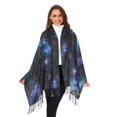 thumbnail image 3 of FORMRS Womens Scarf Winter Soft Long Big Warm Shawls Wrap Tassel Scarves, Watercolor Galaxy, 3 of 9