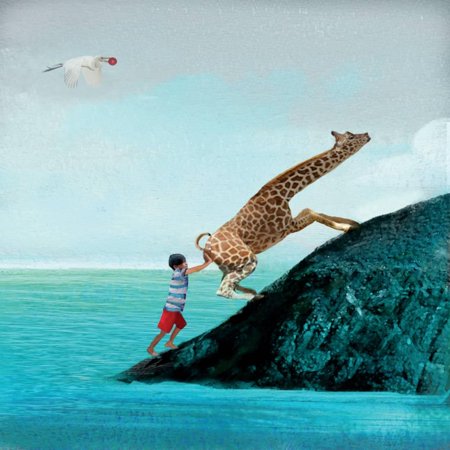- Life Can Be Tricky Nursery Kids Magical Ocean Animal Giraffe Art Print Wall Art By Nancy Tillman