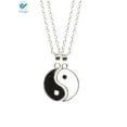 thumbnail image 2 of Deago Yin Yang Friend or Couple Bracelet with Necklace Set, 2 Matching Yin Yang Adjustable Cord Bracelet Pendant Necklace Chain for Friendship Boyfriend Girlfriend Valentines Gift, 2 of 7