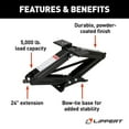 thumbnail image 3 of Lippert Components Leveling Jack 285325 Use To Level Motorhome/Travel Trailer or Camper While Parked; Manual; 6000 Pound Capacity; 24 Inch Lift Height; Scissor Type; Steel; Single, 3 of 5