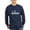 Navy, variant on - The Mackinac Bridge - Long Sleeve Dark T-Shirt