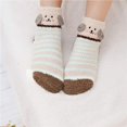 thumbnail image 3 of 3 pares de calcetines peludos para mujer, pantuflas suaves y esponjosas cálidas de invierno, calcetines bonitos para dormir en casa con animales, 3 of 5