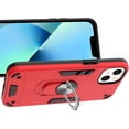 thumbnail image 4 of Case for iPhone 13 with Built-in 360° Rotating Ring Kickstand Cover, Military-Grade Drop Protection Phone Case, Back Case for iPhone 13 (6.1 inch), Red, 4 of 9