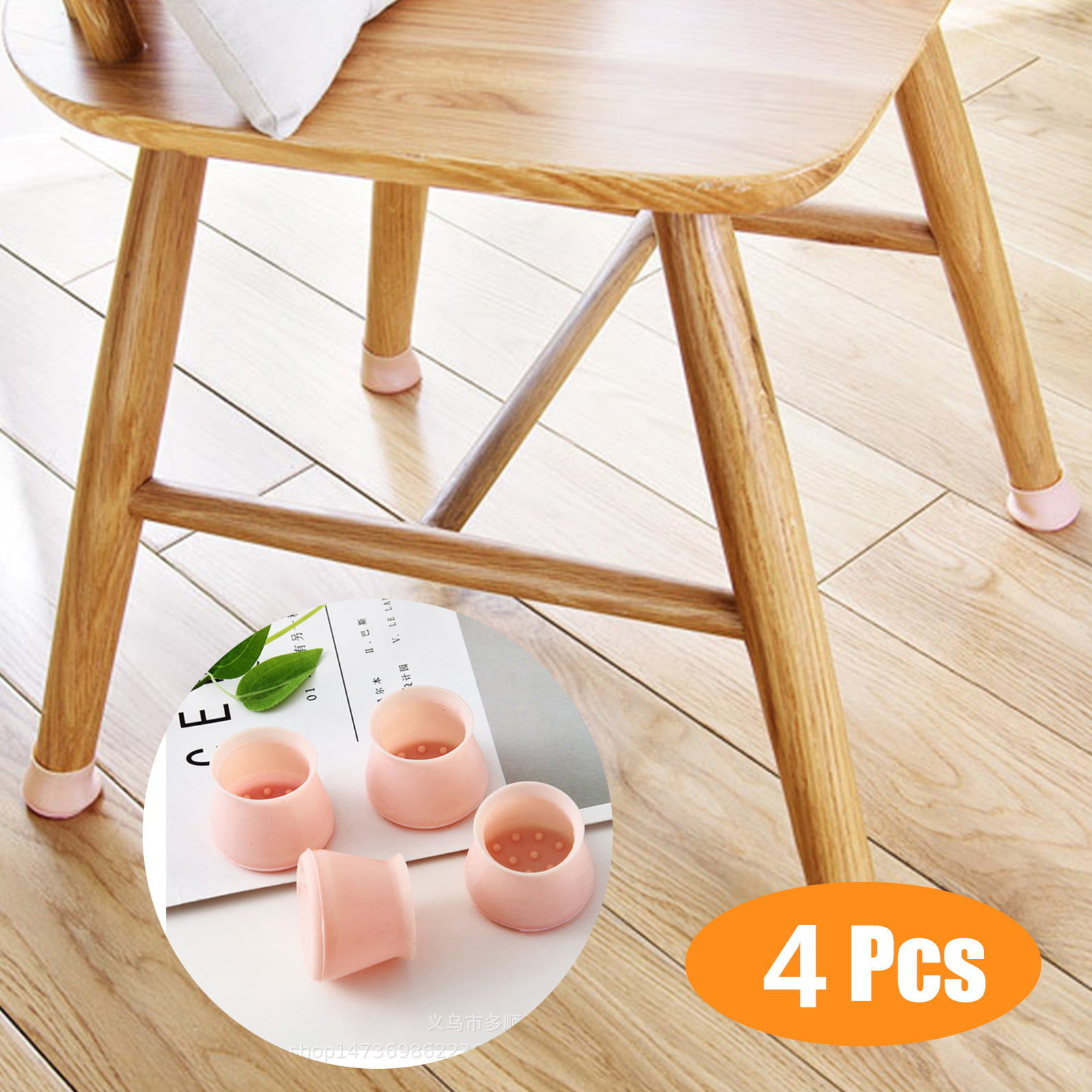 4X Chair Leg Cap Silicon Rubber Feet Floor Protector Pad Furniture Table IJ 
