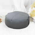 thumbnail image 2 of Puf redondo Gloria otomano asiento paso taburete almohada cojín gris, 2 of 8
