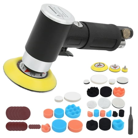 

48Pcs Air Sander Sander Set Eccentric Pneumatic Grinder Rear Exhaust Waxing Polishing Sanding Machine， Burrs For Pray Polishing American Air Nozzle European Air