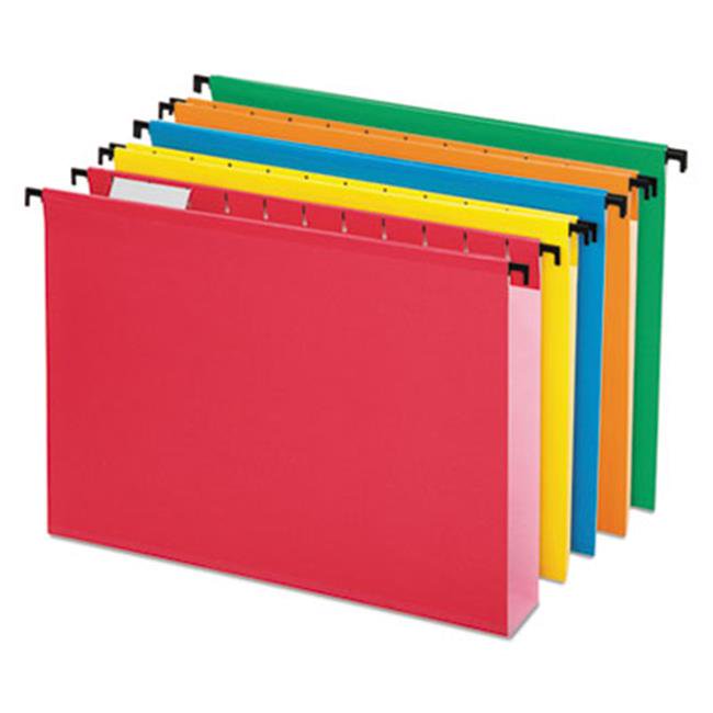 Pendaflex 6152X2ASST Poly Laminate Hanging Folders, Assorted Letter