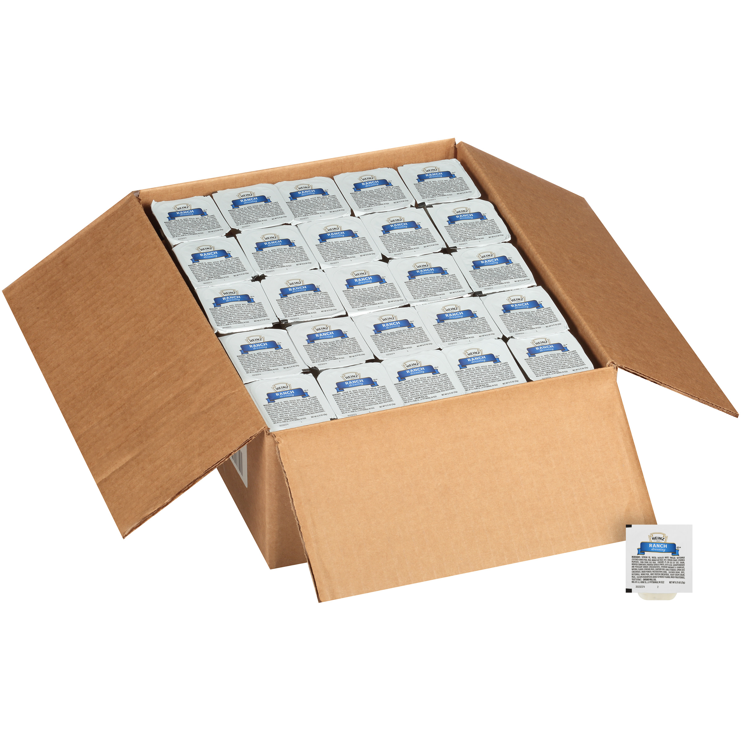 HEINZ Single Serve Ranch Dressing, 0.75 oz. Cup (Pack of 100) Walmart