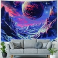 thumbnail image 4 of PRATYUS Planet Tapestry  Mountain Tapestry Galaxy Space Tapestry Fantasy Landscape Tapestry Nature Plants Tapestry Wall Hanging Decor for Bedroom Painting, 4 of 6