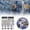 Blue, variant on BVCL Waist Extension Button For Jeans Pants Adjustable Fastener No Sewing Required Denim Size Expander With Install