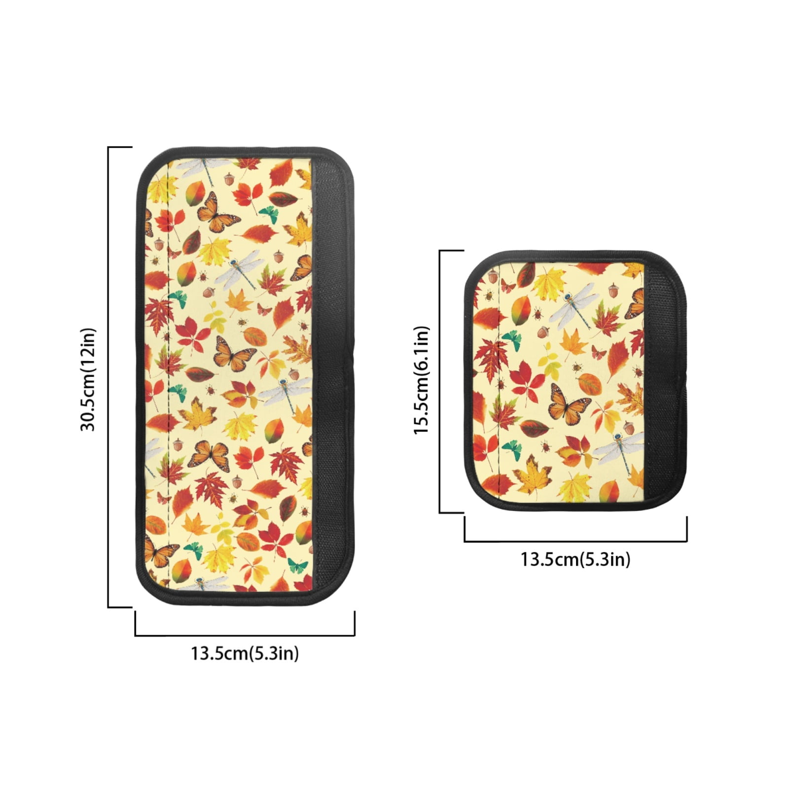 SEANATIVE 6 PCS Refrigerator Door Handle Covers Water-Resistant Kitchen Electrical Appliance Decor Handles Fridge Microwave Dishwasher Door Cloth Protector, Butterfly Dragonfly Leaves Maple Leaf