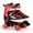 Red, variant on M Buder Light Up Roller Skates for Kids Perfect for Girls Ages 5-8 Ideal Rollerblades for Kids Ages 6-12 Adjustable Size (Pink, S) - 12.20 inches / 31 cm