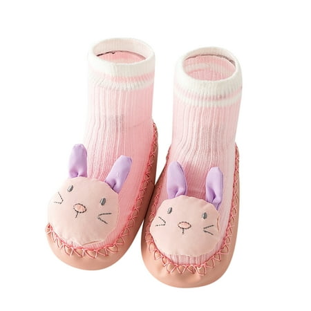 

Rovga Toddler Shoes For Kids Spring And Summer Children Boys And Girls Socks Shoes Flat Bottom Non Slip Soft And Comfortable Cartoon Rabbit And Bear Shape