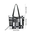 thumbnail image 3 of ZSBCMY Trendy Large Capacity Women's Tote Bag, Versatile Handbag and Shoulder Bag for Work and Leisure, Durable PVC Material, 3 of 6