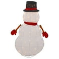 thumbnail image 6 of Northlight 32" Lighted 3D Chenille Snowman in Top Hat Outdoor Christmas Decoration, 6 of 6