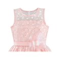 thumbnail image 4 of Flower Girl Dress Lace Sequin Flare Pink Wedding Party 5, 4 of 6