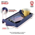 thumbnail image 6 of Modern Innovations Bedside Shelf for Bed, College Dorm Room, Bunk Bed Shelf for Top Bunk, Clip On Nightstand Tray with Cord and Cup Holder, Bunkbed Caddy for Table Storage (Navy), 6 of 7