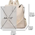 thumbnail image 2 of Sunyuer PU Leather Backpack Purse for Women Fashion Multipurpose Design Handbag Ladies Shoulder Bags Travel Backpack, 2 of 9