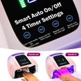 thumbnail image 3 of Secador de uñas Purtato 96W UV LED recargable y sin cable, 3 of 9