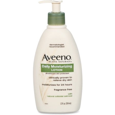 AVEENO Daily Moisturizing Lotion Lotion - 12 oz (340.2 g) - Non-fragrance - For Dry  Sensitive Skin - Non-greasy  Non-comedogenic  Hypoallergenic  Absorbs Quickly - 1 Each