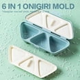 thumbnail image 6 of 6 in 1 Triangle Rice Ball Mold, Non-Stick Sushi Maker with 6 Cavities, Easy to Store Carry and Clean, Seaweed Rices Balls for Seaweed Rice Ball Molds, 6 of 9