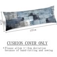 thumbnail image 3 of Grey Blue Abstract Art Painting Body Pillow Cover Blue White Gray Long Pillow Case with Zipper Decorative Bedding Pillowcase Modern Pillow Covers Soft Cushion Pillow Case for Bedroom,Couch,20"x54", 3 of 6