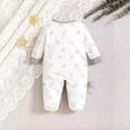 thumbnail image 3 of Bxsruta Baby Clothes for Girls, Knit Long-Sleeved Full-Body Infant Romper, Baby Bodysuit, 3 of 5